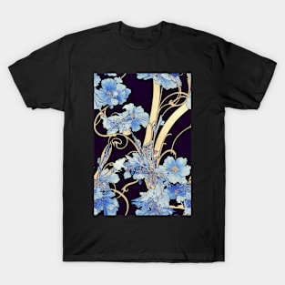 Blue Floral pattern, for all those who love flowers #77 T-Shirt